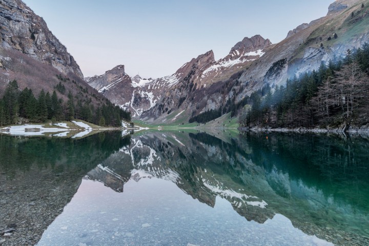 Alpstein, Appenzell, Appenzell Innerrhoden, Bergsee, Schweiz, Seealpsee, Suisse, Switzerland, Säntis, lake