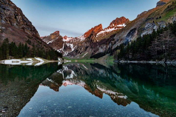 Alpstein, Appenzell, Appenzell Innerrhoden, Bergsee, Schweiz, Seealpsee, Suisse, Switzerland, Säntis, lake