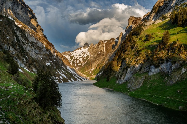 Alpstein, Appenzell, Appenzell Innerrhoden, Berge, Bergsee, Clouds, Fählensee, Schweiz, Suisse, Switzerland, Wolken, lake