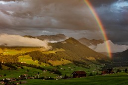 Appenzell, Clouds, Rainbow, Regenbogen, Schweiz, Sommer, Suisse, Switzerland, Säntis, Wetter, Wolken, summer