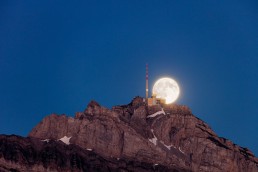 Alpen, Alpstein, Gipfel, Mond, Schweiz, Suisse, Switzerland, Säntis, Vollmond