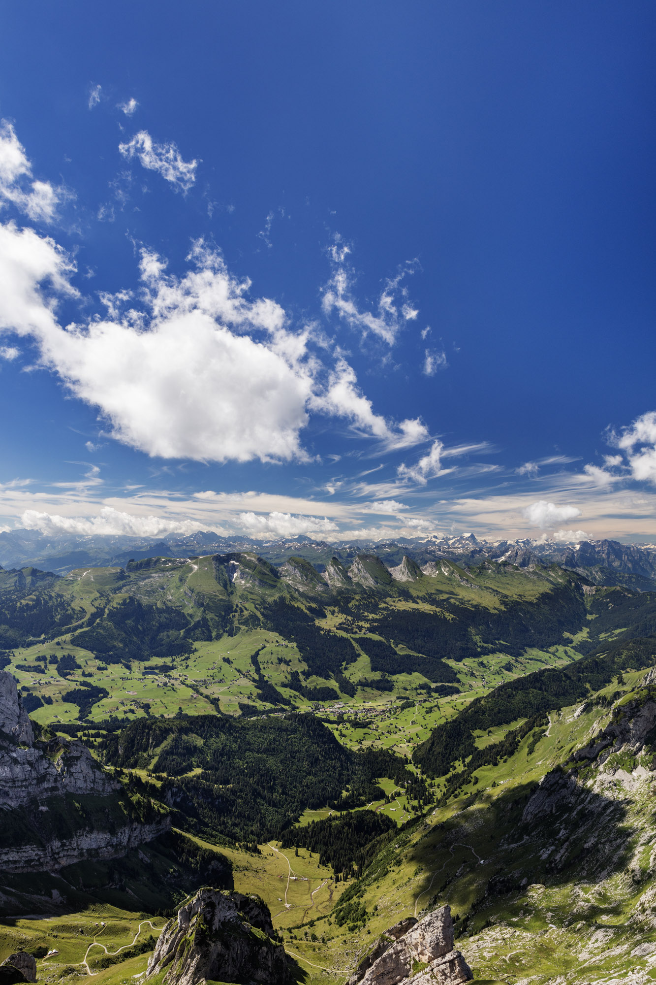 Alpen, Appenzell, Aussicht, Churfirsten, Ostschweiz, Schweiz, St. Gallen, Suisse, Switzerland, Säntis, Säntisbahn, Toggenburg