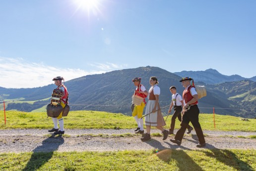 Alp, Alpabfahrt, Alpen, Alpfahrt, Alps, Appenzell, Appenzellerland, Autumn, Brauchtum und Anlässe, Fall, Herbst, Jahreszeiten, Kühe, Landschaft und Natur, Natur, Orte, Ostschweiz, Schweiz, Suisse, Switzerland, Tier, Tracht, Urnäsch, tradition, Öberefahre