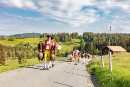 Alp, Alpaufzug, Alpen, Alpfahrt, Alps, Appenzell, Appenzell Ausserrohden, Appenzellerland, Brauchtum und Anlässe, Frühling, Jahreszeiten, Kühe, Landschaft und Natur, Mai, Natur, Orte, Ostschweiz, Schweiz, Sennen, Spring, Suisse, Switzerland, Tier, Tracht, spring, tradition