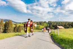 Alp, Alpaufzug, Alpen, Alpfahrt, Alps, Appenzell, Appenzell Ausserrohden, Appenzellerland, Brauchtum und Anlässe, Frühling, Jahreszeiten, Kühe, Landschaft und Natur, Mai, Natur, Orte, Ostschweiz, Schweiz, Sennen, Spring, Suisse, Switzerland, Tier, Tracht, spring, tradition