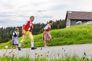 Alpaufzug, Alpfahrt, Appenzell, Appenzell Ausserrohden, Appenzellerland, Brauchtum und Anlässe, Kühe, Landschaft und Natur, Orte, Ostschweiz, Schweiz, Sennen, Suisse, Switzerland, Tier, Tracht, tradition