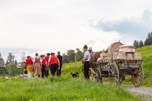 Alpaufzug, Alpfahrt, Appenzell, Appenzell Ausserrohden, Appenzellerland, Brauchtum und Anlässe, Kühe, Landschaft und Natur, Orte, Ostschweiz, Schweiz, Sennen, Suisse, Switzerland, Tier, Tracht, tradition