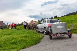 Alpaufzug, Alpfahrt, Appenzell, Appenzell Ausserrohden, Appenzellerland, Brauchtum und Anlässe, Kühe, Landschaft und Natur, Orte, Ostschweiz, Schweiz, Sennen, Suisse, Switzerland, Tier, Tracht, tradition