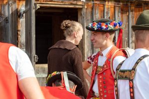 Alpaufzug, Alpfahrt, Appenzell, Appenzell Ausserrohden, Appenzellerland, Brauchtum und Anlässe, Kühe, Landschaft und Natur, Orte, Ostschweiz, Schweiz, Sennen, Suisse, Switzerland, Tier, Tracht, tradition