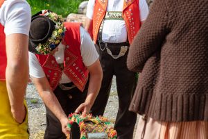 Alpaufzug, Alpfahrt, Appenzell, Appenzell Ausserrohden, Appenzellerland, Brauchtum und Anlässe, Kühe, Landschaft und Natur, Orte, Ostschweiz, Schweiz, Sennen, Suisse, Switzerland, Tier, Tracht, tradition