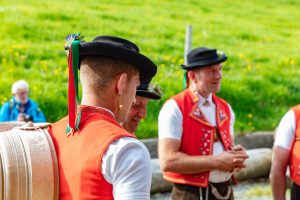 Alpaufzug, Alpfahrt, Appenzell, Appenzell Ausserrohden, Appenzellerland, Brauchtum und Anlässe, Kühe, Landschaft und Natur, Orte, Ostschweiz, Schweiz, Sennen, Suisse, Switzerland, Tier, Tracht, tradition