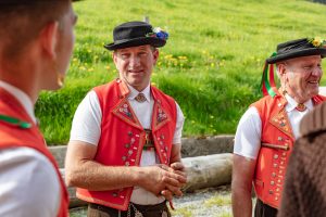 Alpaufzug, Alpfahrt, Appenzell, Appenzell Ausserrohden, Appenzellerland, Brauchtum und Anlässe, Kühe, Landschaft und Natur, Orte, Ostschweiz, Schweiz, Sennen, Suisse, Switzerland, Tier, Tracht, tradition