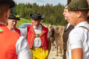 Alpaufzug, Alpfahrt, Appenzell, Appenzell Ausserrohden, Appenzellerland, Brauchtum und Anlässe, Kühe, Landschaft und Natur, Orte, Ostschweiz, Schweiz, Sennen, Suisse, Switzerland, Tier, Tracht, tradition