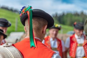 Alpaufzug, Alpfahrt, Appenzell, Appenzell Ausserrohden, Appenzellerland, Brauchtum und Anlässe, Kühe, Landschaft und Natur, Orte, Ostschweiz, Schweiz, Sennen, Suisse, Switzerland, Tier, Tracht, tradition