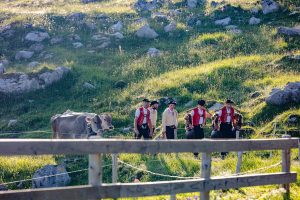 Alp, Alpaufzug, Alpen, Alpfahrt, Alps, Appenzell, Appenzellerland, Brauchtum, Brauchtum und Anlässe, Kühe, Landschaft und Natur, Orte, Ostschweiz, Schweiz, Schwägalp, Sennen, Suisse, Switzerland, Säntis, Tier, Tracht, Urnäsch, tradition