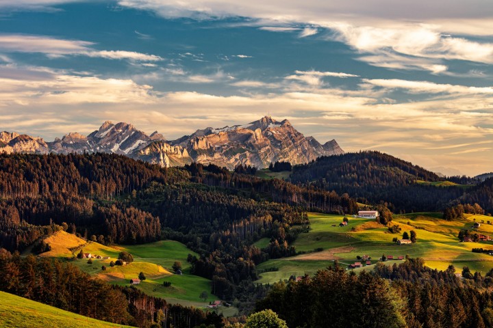 Alpstein, Appenzell Ausserrohden, Berge, Hügel, Landscape, Landschaft, Ostschweiz, Schweiz, Suisse, Switzerland, Säntis, Wald, Wald AR