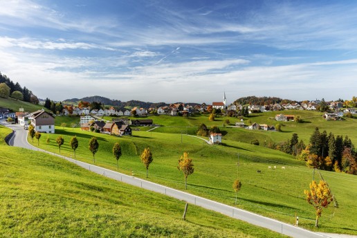 Appenzell Ausserrohden, Dorf, Ostschweiz, Schweiz, Schwellbrunn, Suisse, Switzerland
