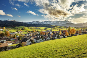 Appenzell Ausserrohden, Autumn, Clouds, Dorf, Fall, Gais, Herbst, Ostschweiz, Schweiz, Suisse, Switzerland, Wolken