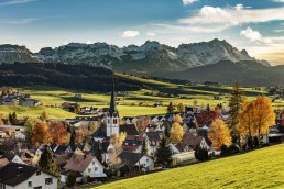 Appenzell Ausserrohden, Autumn, Berge, Clouds, Dorf, Fall, Gais, Herbst, Ostschweiz, Schweiz, Suisse, Switzerland, Wolken