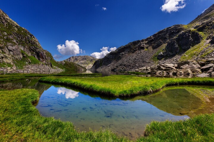 Alpen, Bergsee, Gewässer, Graubünden, Schweiz, See, Sommer, Suisse, Surselva, Switzerland, lake, summer