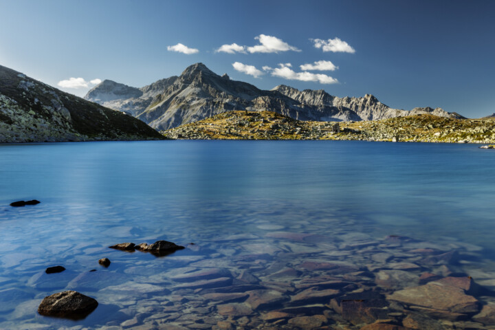 Alp, Alpen, Alps, Berg, Berge, Bergmassiv, Bergsee, Graubünden, Ostschweiz, Schweiz, See, Sommer, Suisse, Switzerland, lake, summer