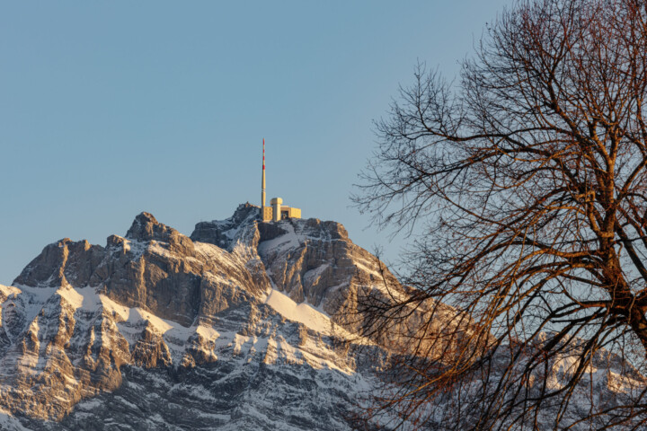 Abend, Appenzell, Appenzell Ausserrohden, Autumn, Baum, Berg, Fall, Herbst, Säntis, Urnäsch