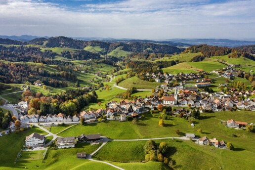 Appenzell Ausserrohden, Autumn, Dji Mavic pro 2, Dorf, Drohne, Fall, Flugaufnahme, Fotografie, Herbst, Ostschweiz, Photography, Schweiz, Schwellbrunn, Suisse, Switzerland