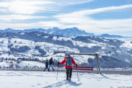 Appenzell Ausserrohden, Appenzeller Vorderland, Aussicht, Berge, Frost, Rehetobel, Winter