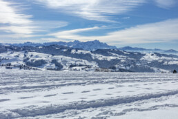 Appenzell Ausserrohden, Appenzeller Vorderland, Aussicht, Berge, Frost, Rehetobel, Winter