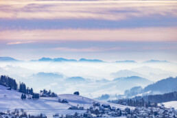 Appenzell Ausserrohden, Aussicht, Berge, Frost, Speicher, Winter