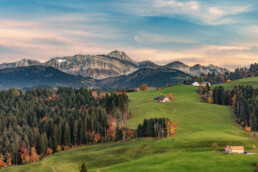 Alpstein, Appenzell, Appenzell Ausserrohden, Autumn, Berg, Fall, Herbst, Ostschweiz, Schweiz, Streusiedlung, Suisse, Switzerland, Säntis, Säntisbahn, Säntisbahn Säntis, Waldstatt