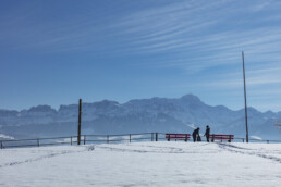 Appenzell Ausserrohden, Aussicht, Berge, Frost, Waldstatt, Winter