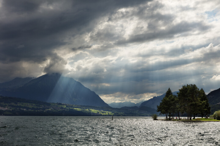 Abend, Bern, Berner-Oberland, Clouds, Gewitter, Schweiz, See, Sommer, Suisse, Switzerland, Thunderstorm, Wolken, lake, summer