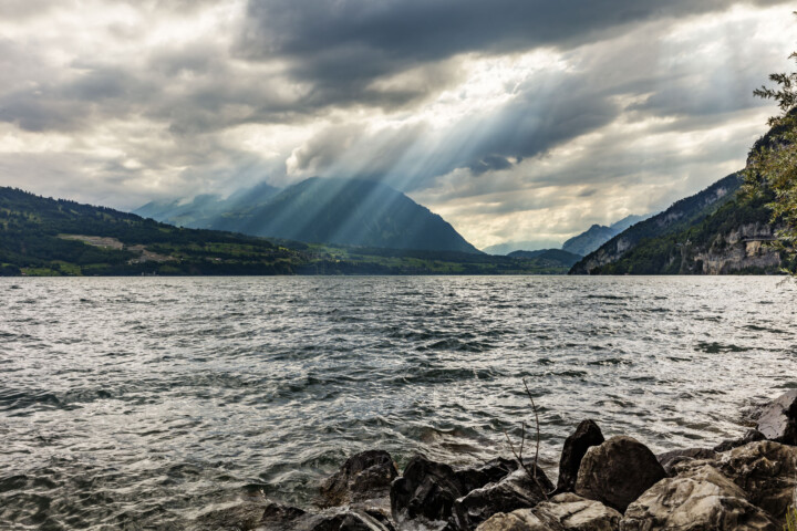 Abend, Bern, Berner-Oberland, Clouds, Gewitter, Schweiz, See, Sommer, Suisse, Switzerland, Thunderstorm, Wolken, lake, summer