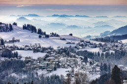 Appenzell Ausserrohden, Aussicht, Jahreszeiten, Trogen, Winter