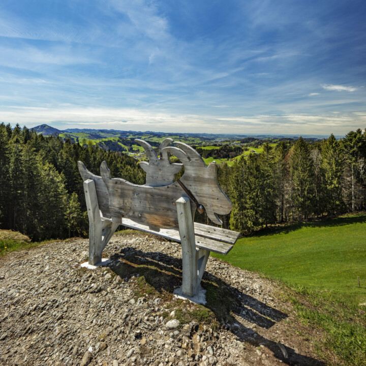 Appenzell Ausserrohden, Aussichtsbank, Bank, Gais, Ostschweiz, Schweiz, Suisse, Switzerland, Verkehr, Wanderweg, Weg