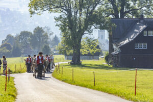 Appenzell, Appenzell Ausserrohden, Appenzeller Vorderland, Autumn, Brauchtum, Fall, Herbst, Ostschweiz, Rehetobel, Schweiz, Sennen, Suisse, Switzerland, Tracht, Viehschau, Wald, Wald AR, tradition