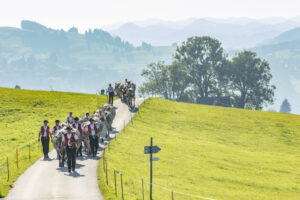 Appenzell, Appenzell Ausserrohden, Appenzeller Vorderland, Autumn, Brauchtum, Fall, Herbst, Ostschweiz, Rehetobel, Schweiz, Sennen, Suisse, Switzerland, Tracht, Viehschau, Wald, Wald AR, tradition