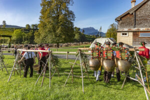 Appenzell, Appenzell Ausserrohden, Gais, Landwirtschaft, Ostschweiz, Schweiz, Sennen, Suisse, Switzerland, Tracht, Viehschau, Wirtschaft, tradition