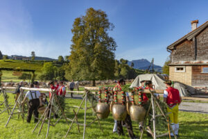 Appenzell, Appenzell Ausserrohden, Gais, Landwirtschaft, Ostschweiz, Schweiz, Sennen, Suisse, Switzerland, Tracht, Viehschau, Wirtschaft, tradition