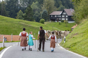 Appenzell, Appenzell Ausserrohden, Schweiz, Schwellbrunn, Sennen, Suisse, Switzerland, Tracht, Viehschau, tradition