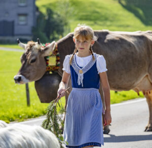 Alpabfahrt, Alpfahrt, Appenzell, Appenzell Ausserrohden, Appenzeller Hinterland, Brauchtum, Landwirtschaft, Ostschweiz, Schweiz, Sennen, Suisse, Switzerland, Tracht, Urnäsch, Wirtschaft, Öberefahre