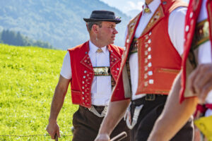 Alpabfahrt, Alpfahrt, Appenzell, Appenzell Ausserrohden, Appenzeller Hinterland, Brauchtum, Landwirtschaft, Ostschweiz, Schweiz, Sennen, Suisse, Switzerland, Tracht, Urnäsch, Wirtschaft, Öberefahre