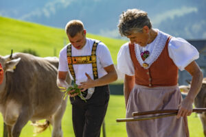 Alpabfahrt, Alpfahrt, Appenzell, Appenzell Ausserrohden, Appenzeller Hinterland, Brauchtum, Landwirtschaft, Ostschweiz, Schweiz, Sennen, Suisse, Switzerland, Tracht, Urnäsch, Wirtschaft, Öberefahre