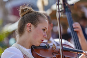 Alpabfahrt, Alpfahrt, Appenzell, Appenzell Ausserrohden, Appenzeller Hinterland, Appenzellermusik, Bauernmarkt, Brauchtum, Geige, Instrument, Landwirtschaft, Musik, Musikinstrument, Ostschweiz, Schweiz, Sennen, Suisse, Switzerland, Tracht, Urnäsch, Wirtschaft, Öberefahre