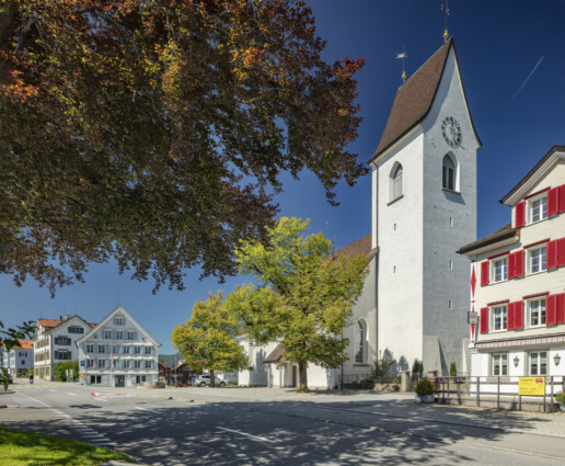 Appenzell, Appenzell Ausserrohden, Appenzeller Vorderland, Appenzellerhaus, Dorf, Dorfplatz, Kirche, Kultur, Kulturbauten, Ostschweiz, Schweiz, Suisse, Switzerland, Wolfhalden