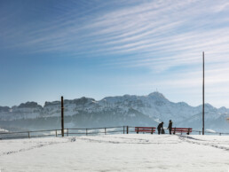 Appenzell Ausserrohden, Aussicht, Jahreszeiten, Waldstatt, Winter