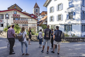 Appenzell, Appenzell Innerrhoden, Appenzeller Bahnen, Eisenbahn, Gastgewerbe, Ostschweiz, Schienenverkehr, Schweiz, Suisse, Switzerland, Verkehr, ÖV, Öffentlicher Verkehr