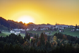 Abend, Appenzell, Appenzell Ausserrohden, Autumn, Dorf, Fall, Herbst, Ostschweiz, Schweiz, Suisse, Switzerland, Waldstatt