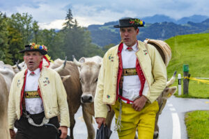 Appenzell, Appenzell Ausserrohden, Appenzeller Hinterland, Brauchtum, Landwirtschaft, Ostschweiz, Schweiz, Schönengrund, Sennen, Suisse, Switzerland, Tracht, Viehschau, Wirtschaft, tradition